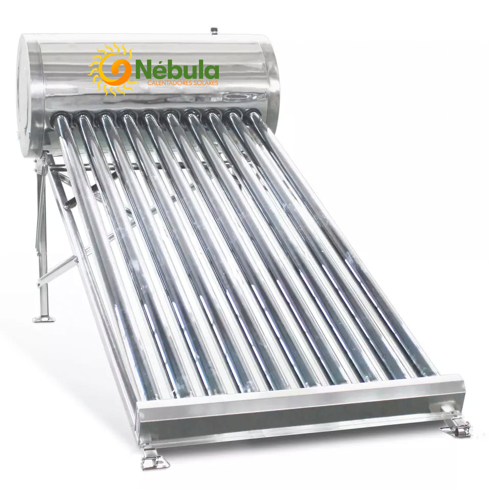 Calentador Solar 10 Tubos Baja Presión 120 Lt 3 A 4 Personas