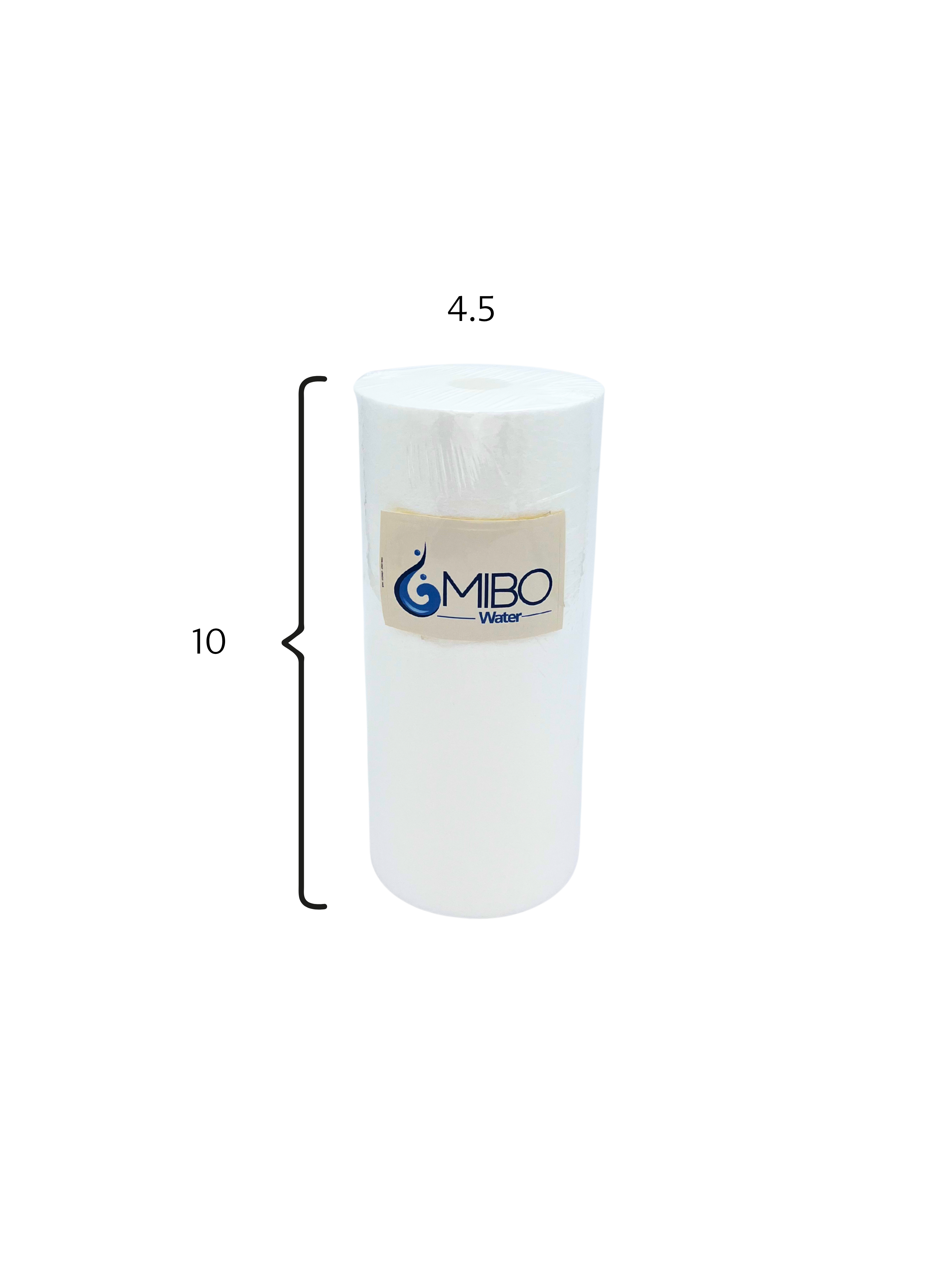 Mibo Water Filtro Sedimento + Carbón Activado Bloque + Sedimento Plisado 4.5x10