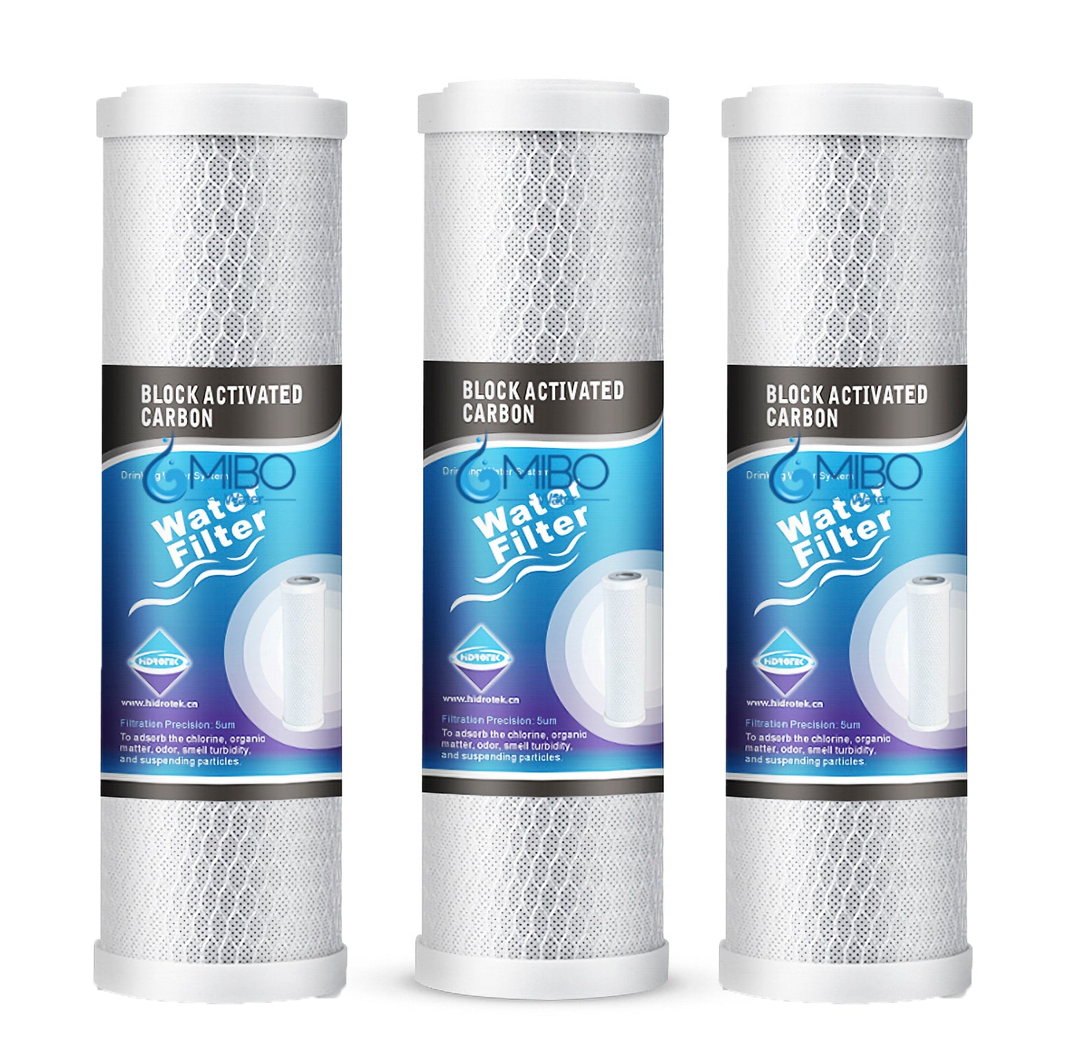 3 Filtro De Bloque De Carbón Activado 2.5x10¨