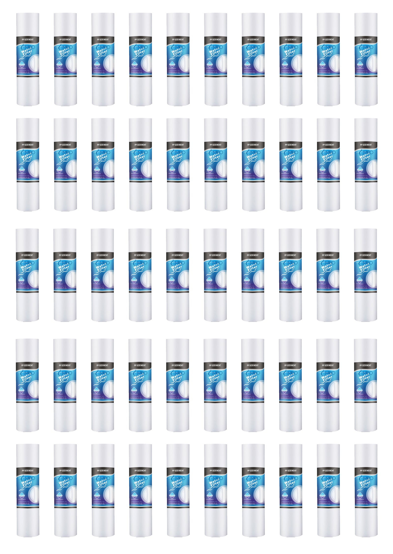 50 Filtro De Agua Sedimento Polipropileno 2.5x10