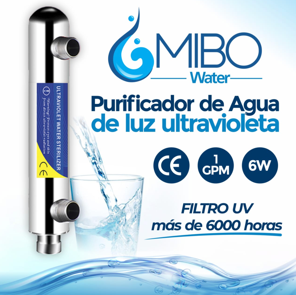 Mibo Water Osmosis Inversa 8 etapas Uv + Alcalino + Iones de Plata