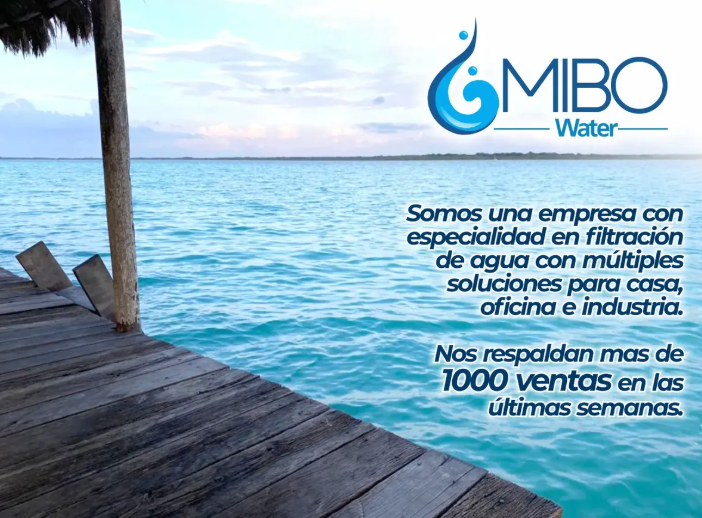 Filtro de agua MIBO WATER ósmosis inversa sin tanque de alto flujo 800GPD