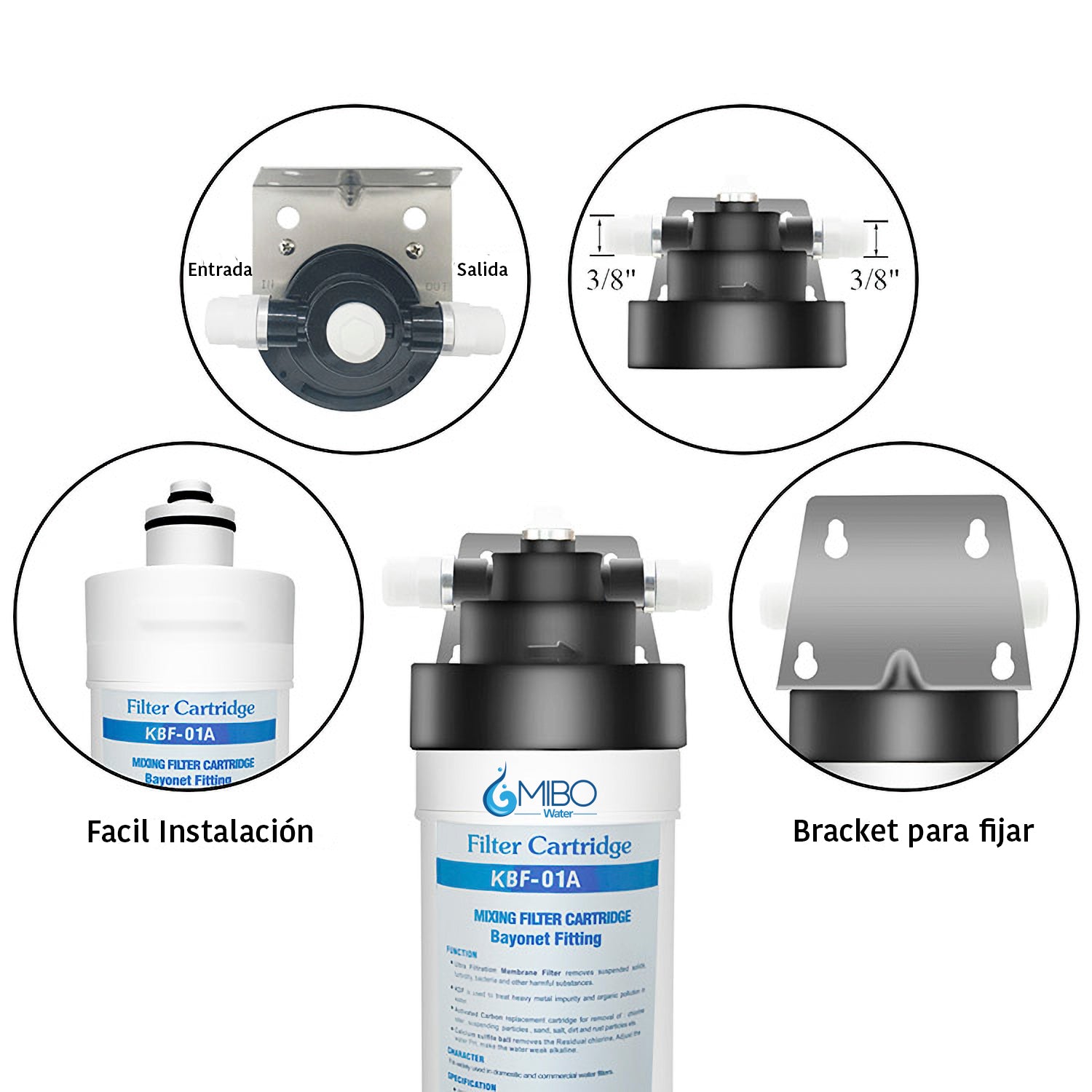 Filtro Agua Ultrafiltración Kbf Bayoneta Facil Instalación