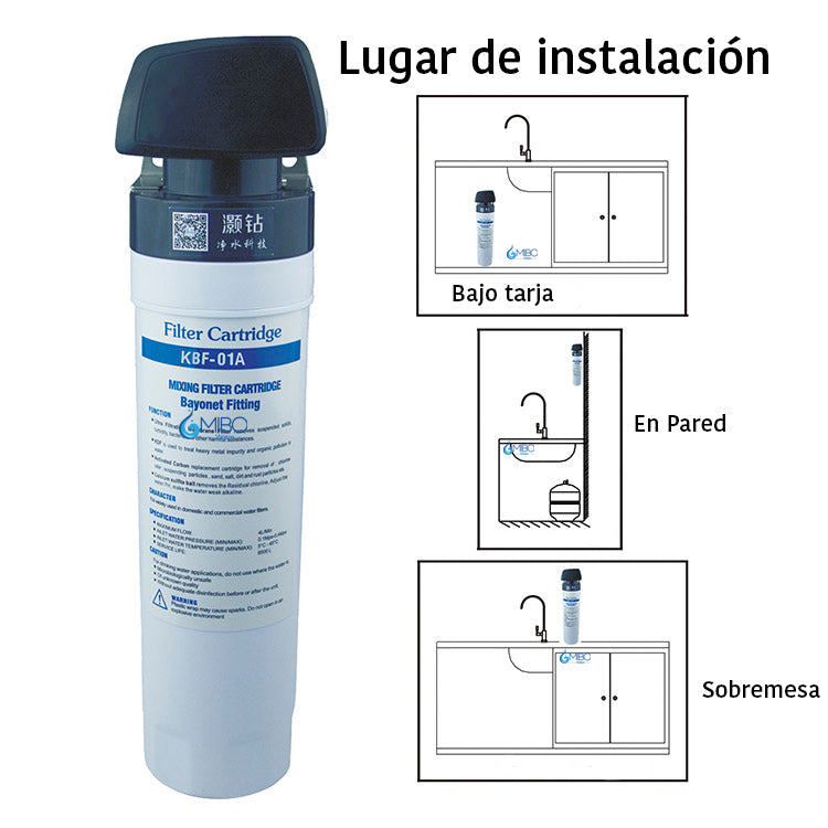 Filtro Agua Ultrafiltración Kbf Bayoneta Facil Instalación
