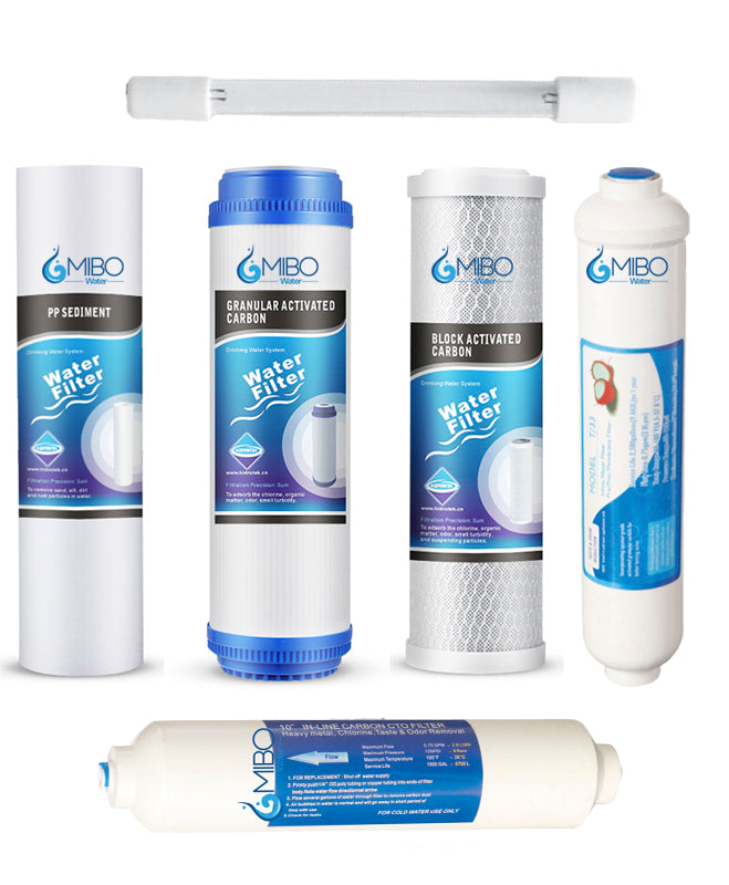 Kit Repuesto Filtros Osmosis Inversa Alcalino Uv 2.5 X 10