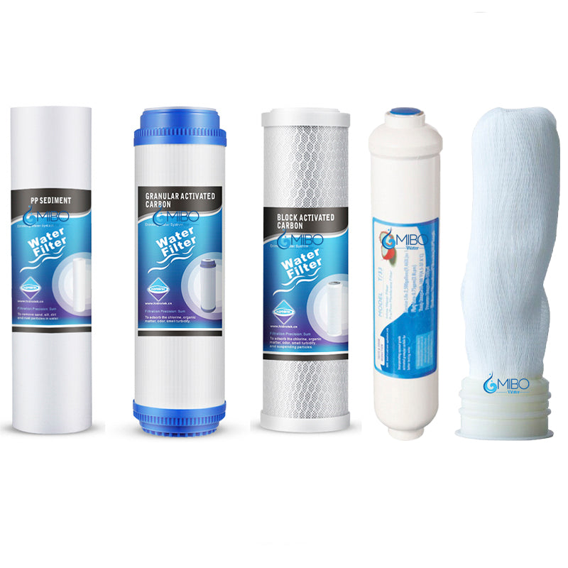 Kit De 5 Repuestos Filtros De Agua Ultrafiltración 2.5x10