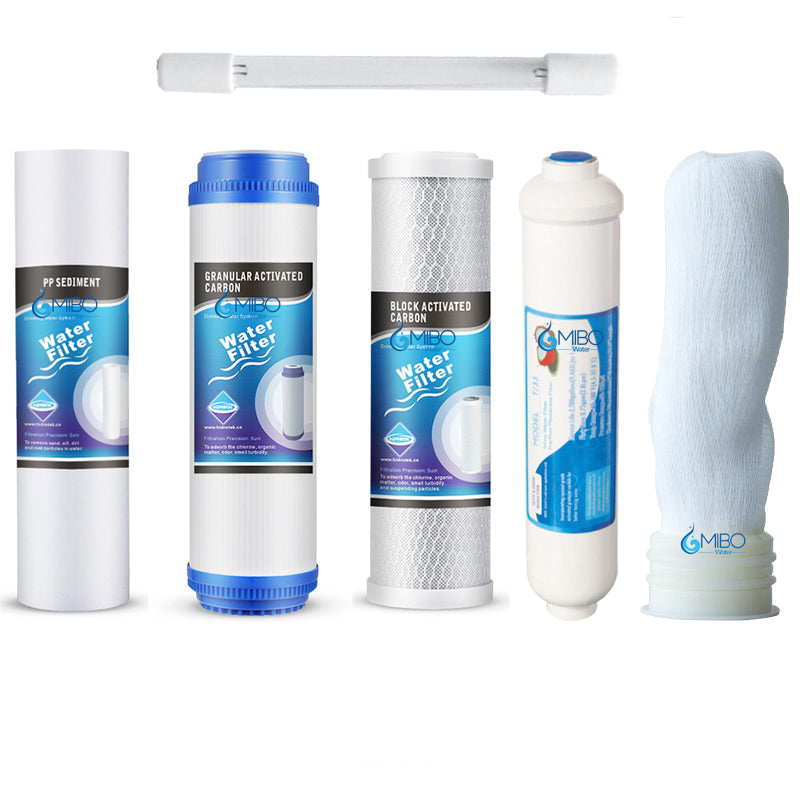 Kit De 6 Repuestos Filtros De Agua Ultrafiltración Uv 2.5x10