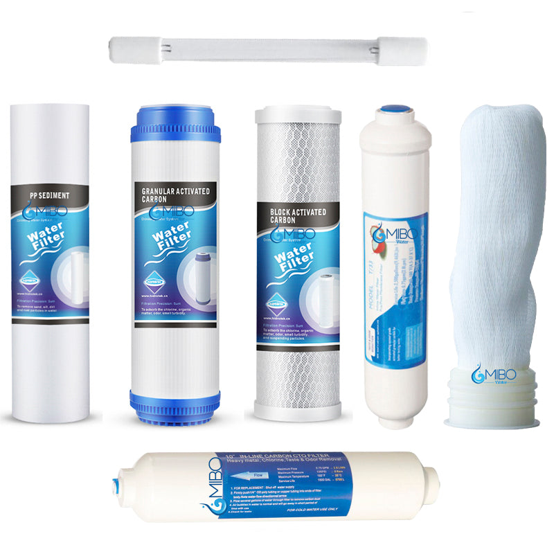 Kit De 7 Repuestos Filtros De Agua Ultrafiltración 2.5x10