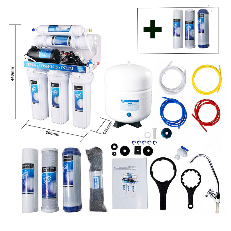 Sistema De Osmosis Inversa 5 Etapas + Kit Repuesto 6 Meses