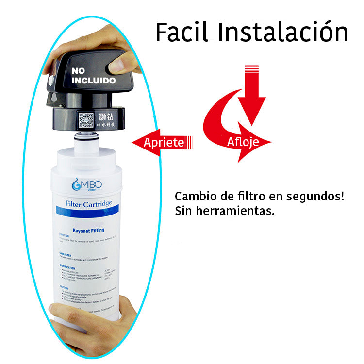 Repuesto Filtro Agua Ultrafiltración Kbf Bayoneta