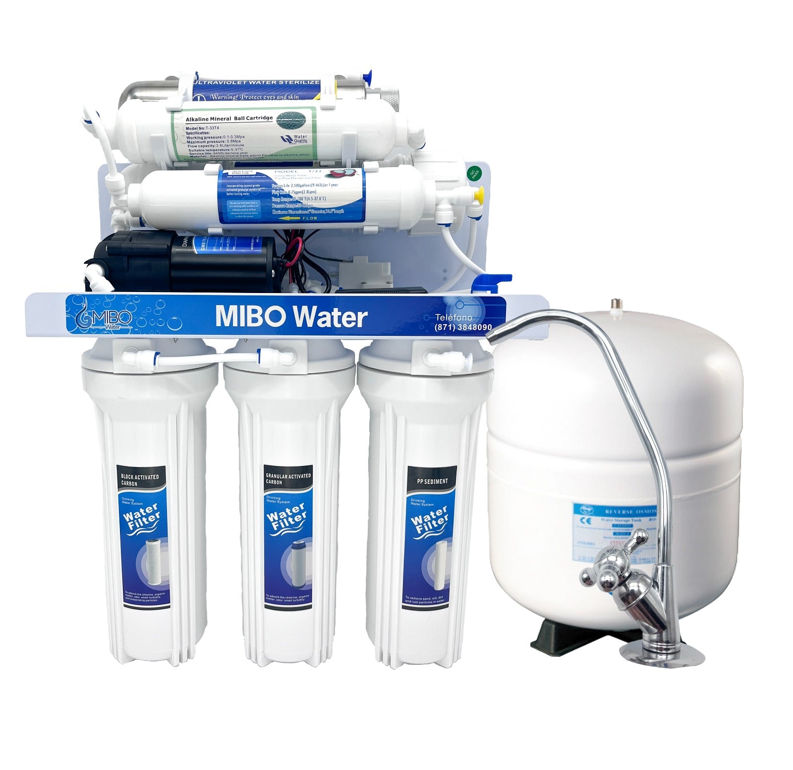 Osmosis inversa 7 etapas Uv + Alcalino