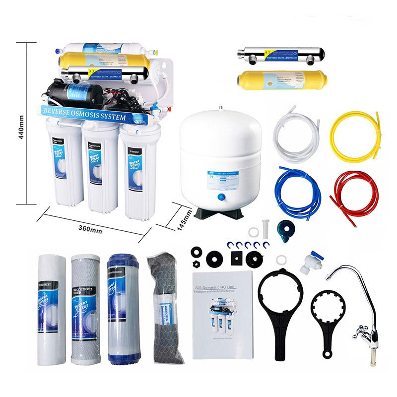 Osmosis Inversa 7 etapas 100 gpd + Uv + Mineral